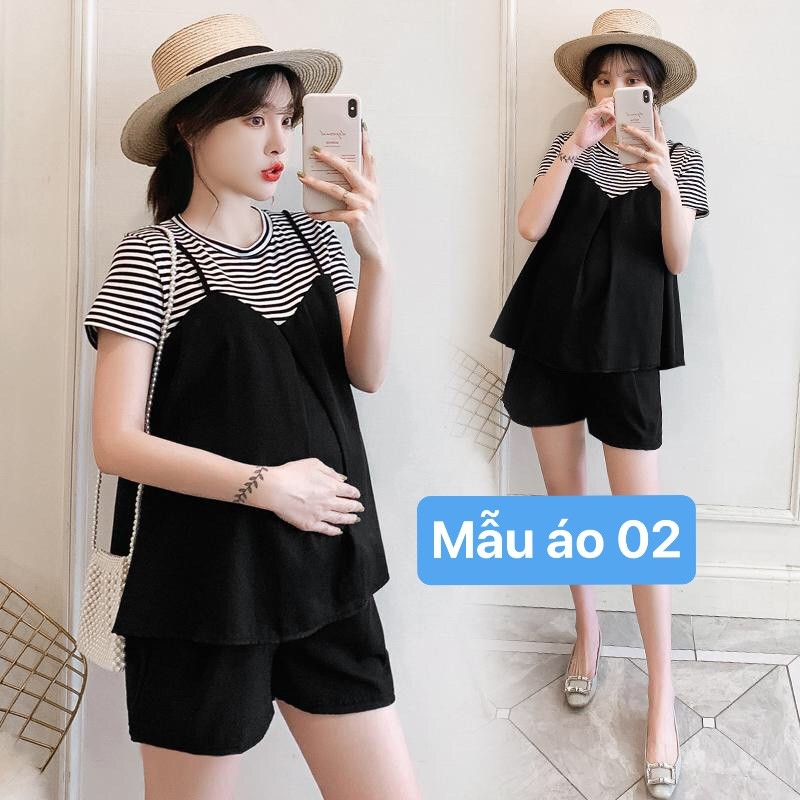 BỘ bầu xinh chất mềm mát,free size 43-70kg