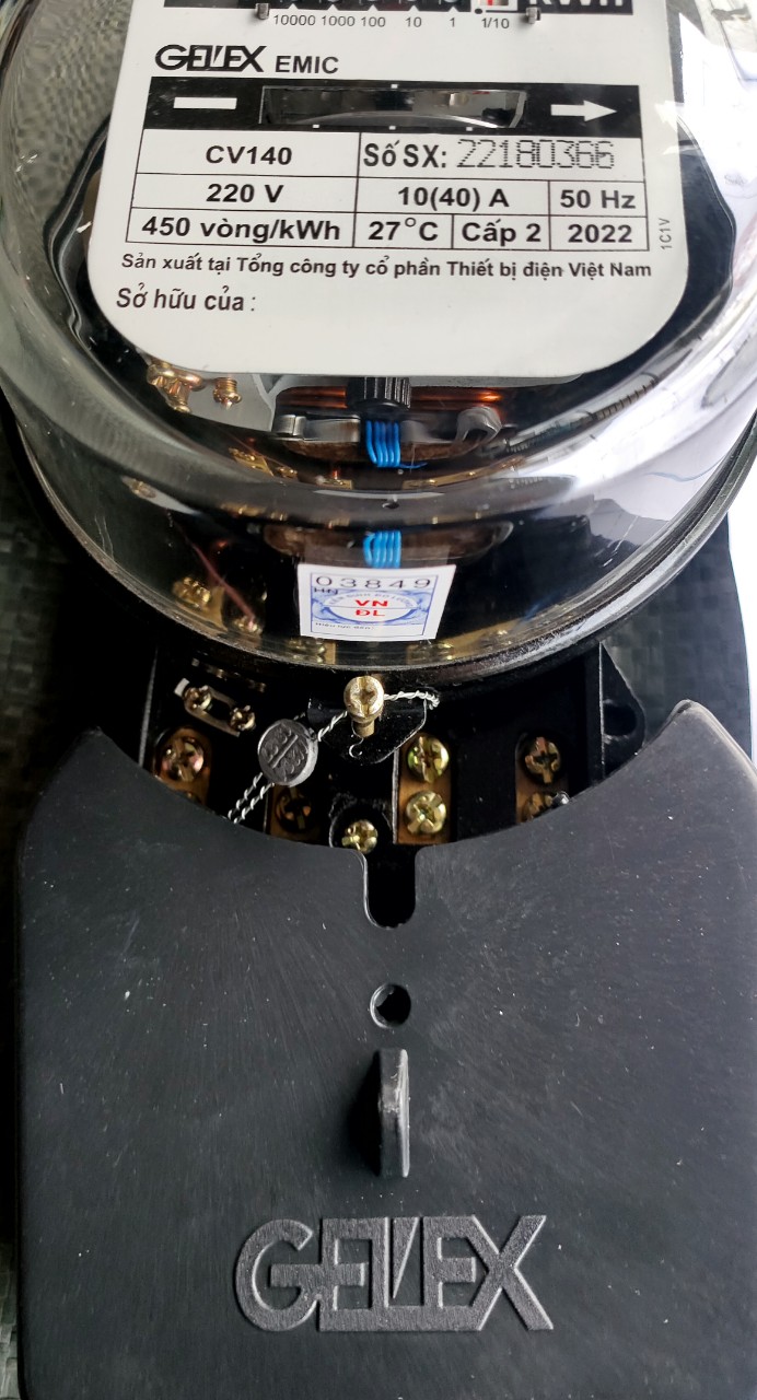 Công tơ điện EMIC 1 pha 2 dây (có kiểm định)
