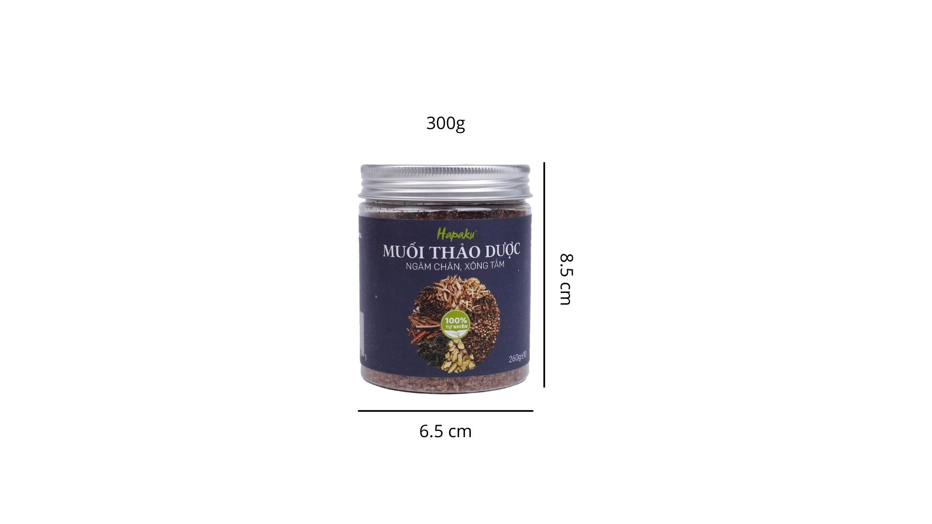 Muối ngâm chân thảo dược hapaku