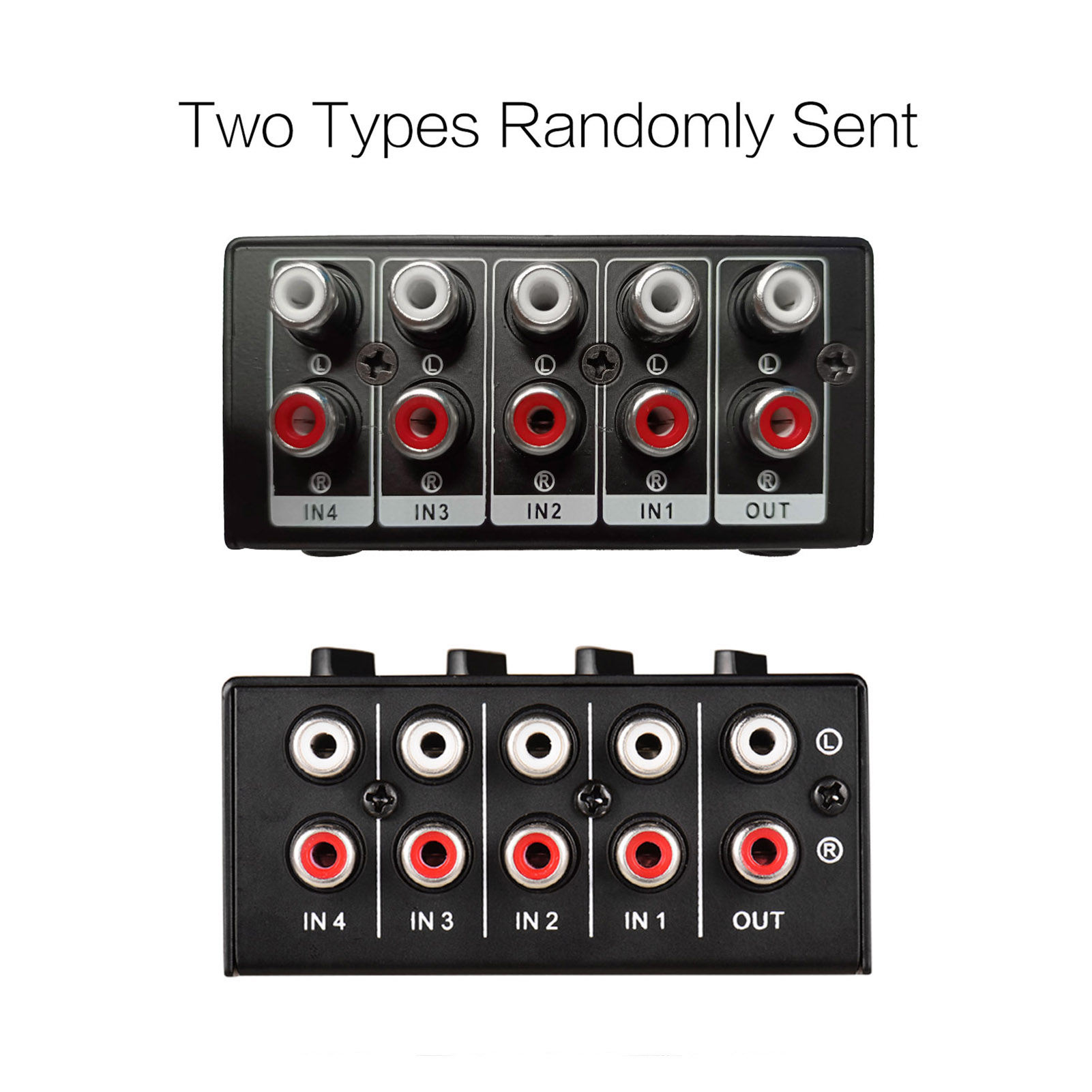 Mini Stereo Audio Mixer with 4-Channel RCA Inputs Separate Volume Controls Full Metal Shell