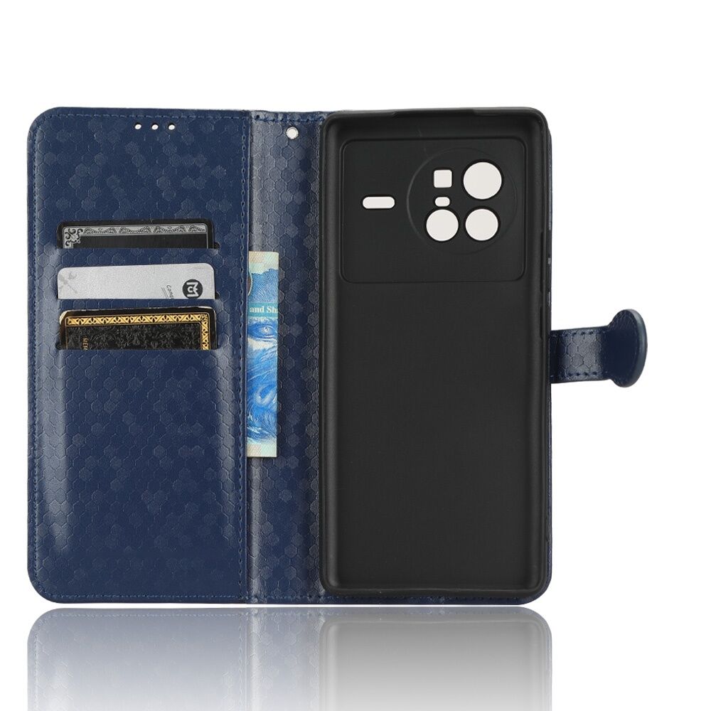 xprmy for VIVO X80 phone case flip wallet PU leather casing shockproof bracket back cover.