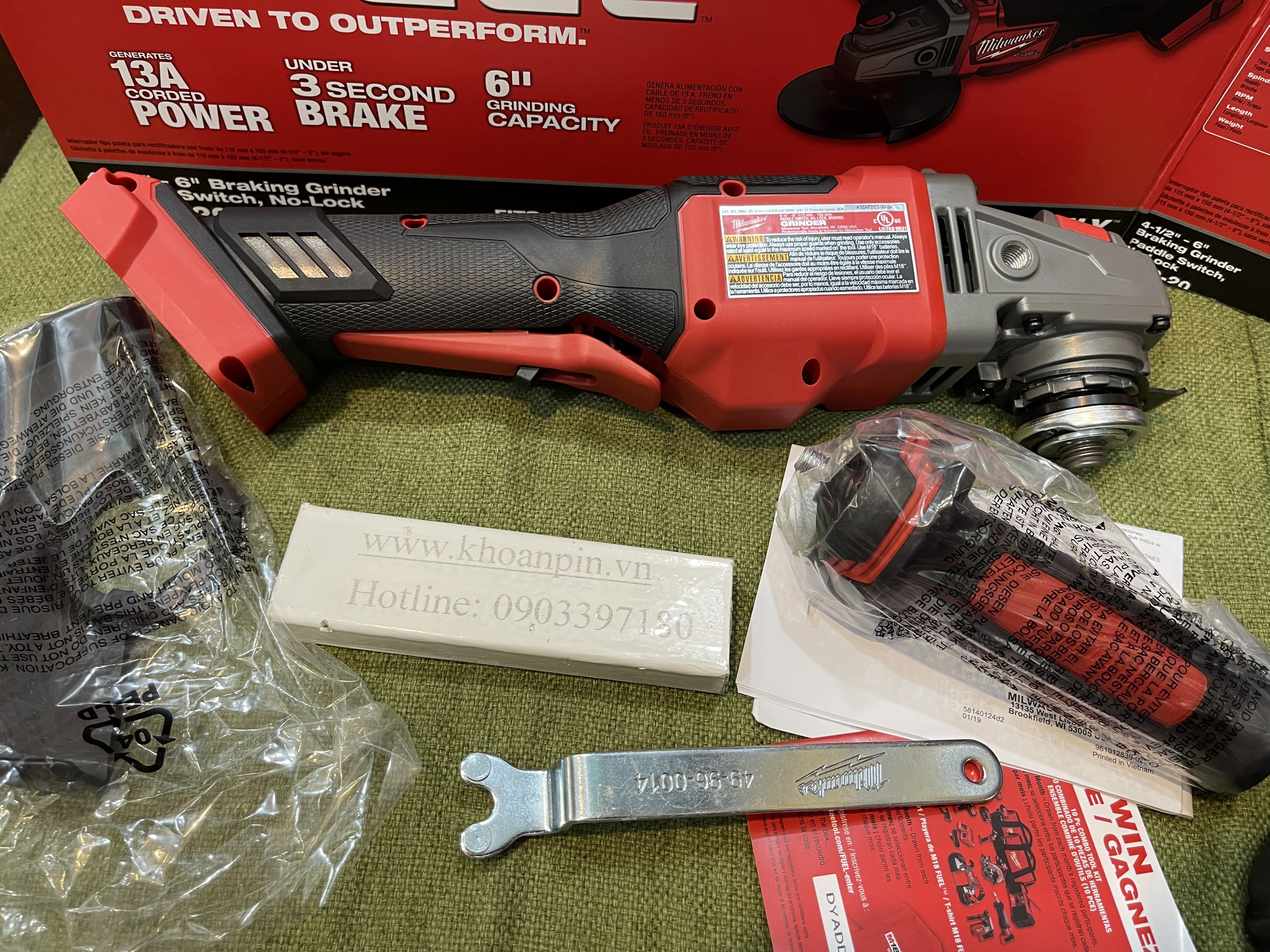 Máy mài pin Milwaukee 2980 M18