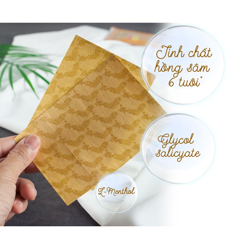 [CAO CẤP] Cao dán sâm Hàn Quốc GOLD RED GINSENG