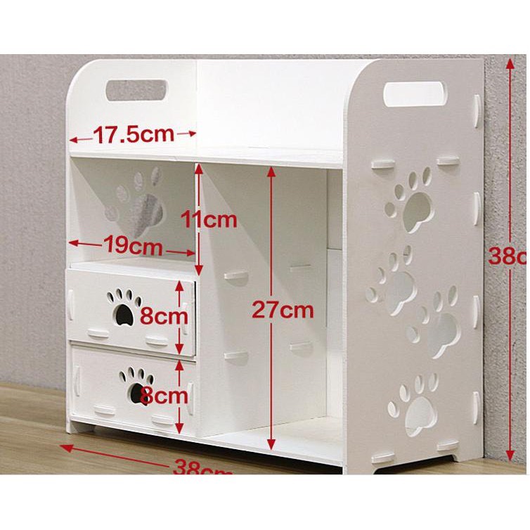 Kệ để mỹ phẩm, kệ đựng mỹ phẩm chân chó
