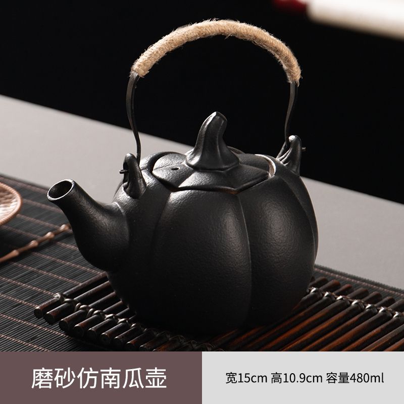 Ấm pha trà ấm pha trà cầm tay ngoài trời ấm pha trà gốm sứ ấm đun nước gốm sứ bếp pha trà