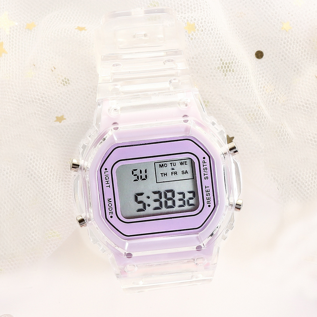 Fashion Men Women Watches Casual Transparent Digital Sport Watch Lover's Gift Clock Kid's Wristwatch Clock. 