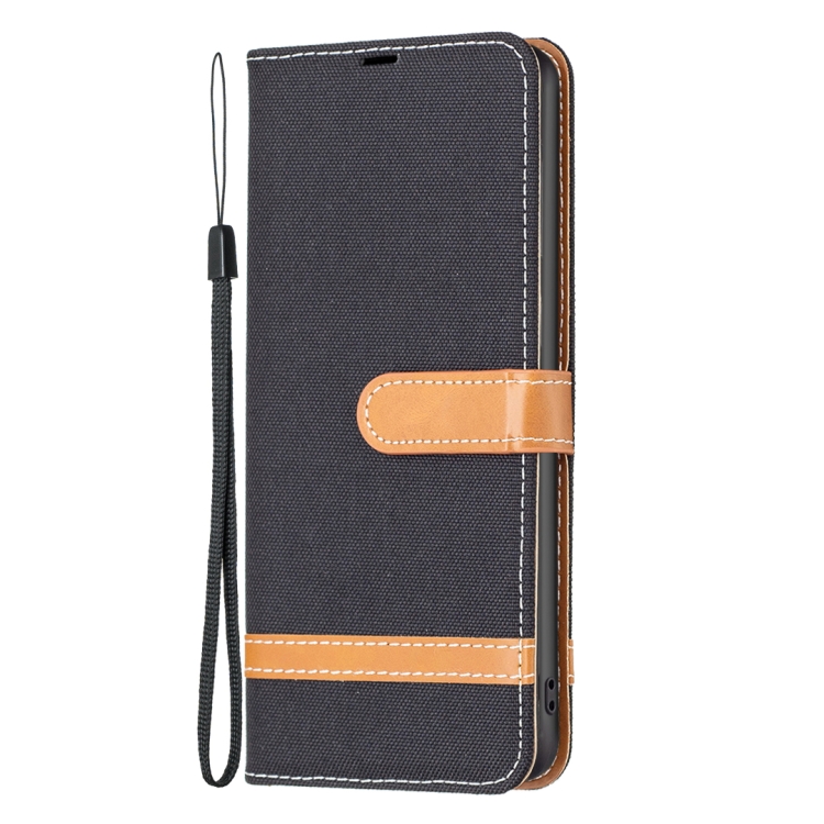 【HZSUNSKY】 For Xiaomi Redmi Note 13 Color Block Denim Texture Leather Phone Case