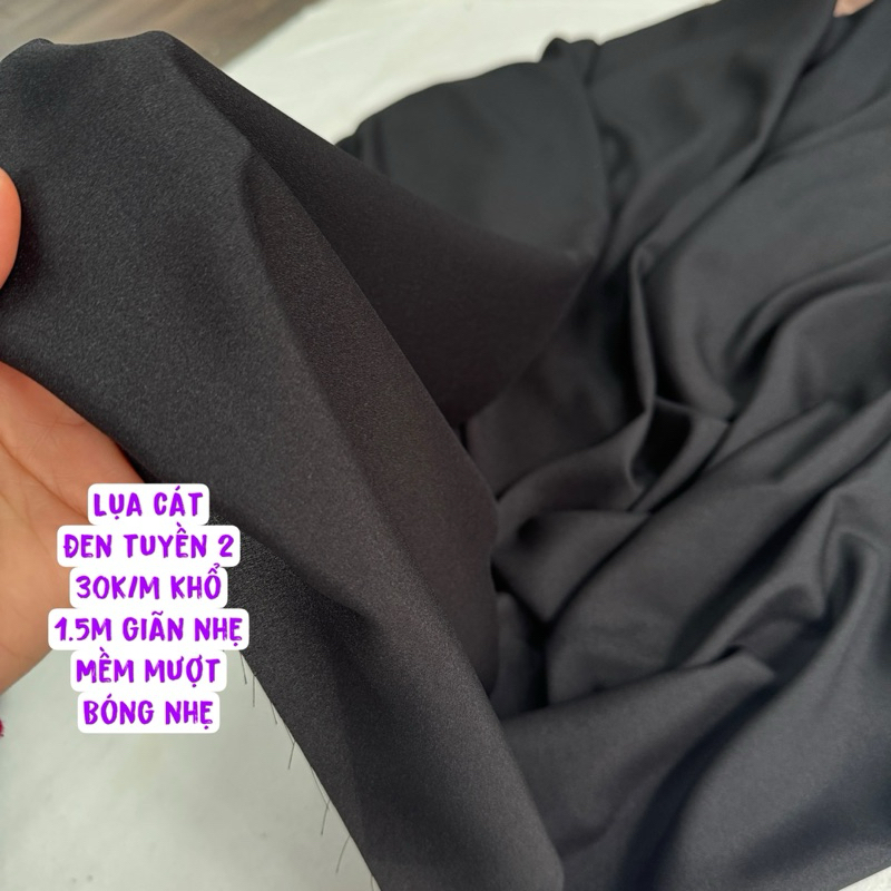 Vải Lụa Cát Hàn- mỏng mềm mại rủ vải-suôn mượt