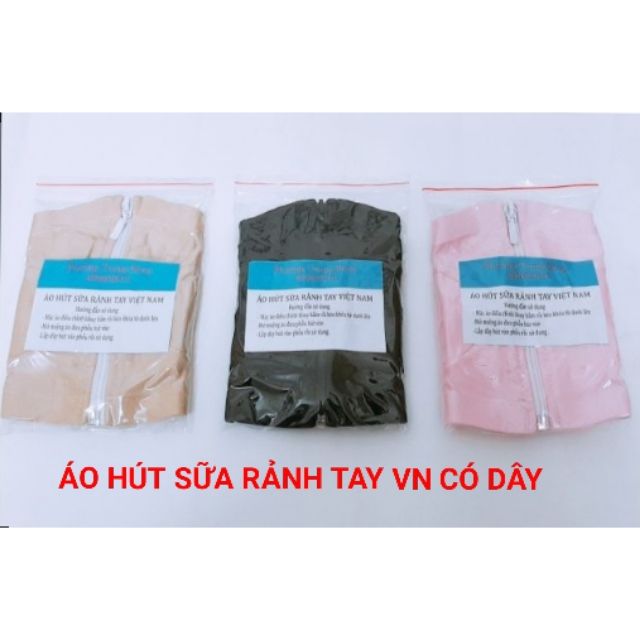 Áo hút sữa rảnh tay Việt Nam freesize (Chất đẹp - có dây quai)