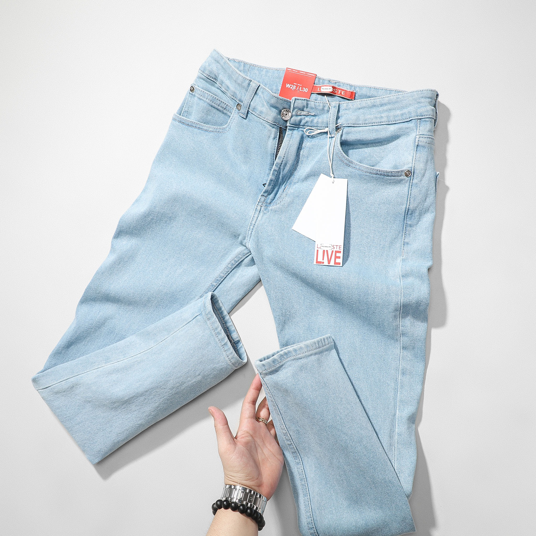Quần jeans nam xanh relax fit (jean for men with blue color) - JA 912