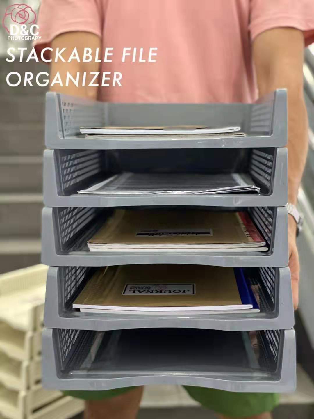 5 LAYER Plastic Paper Organizer Tray, Stackable File Document | Lazada PH