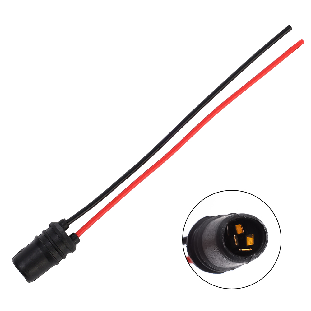 1/2/4pcs Car and Motorcycle Retrofit Lamp Holder T10 Bulb Socket Adapter with Cable