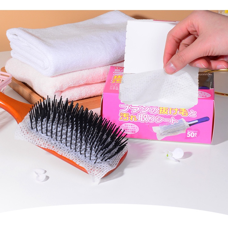  Pet Comb Cleaning Net - Easy To Clean Hair Brush Net Cleaning  Comb Cleaning Sheet (50 PCS/Bottle) : Beauty & Personal Care