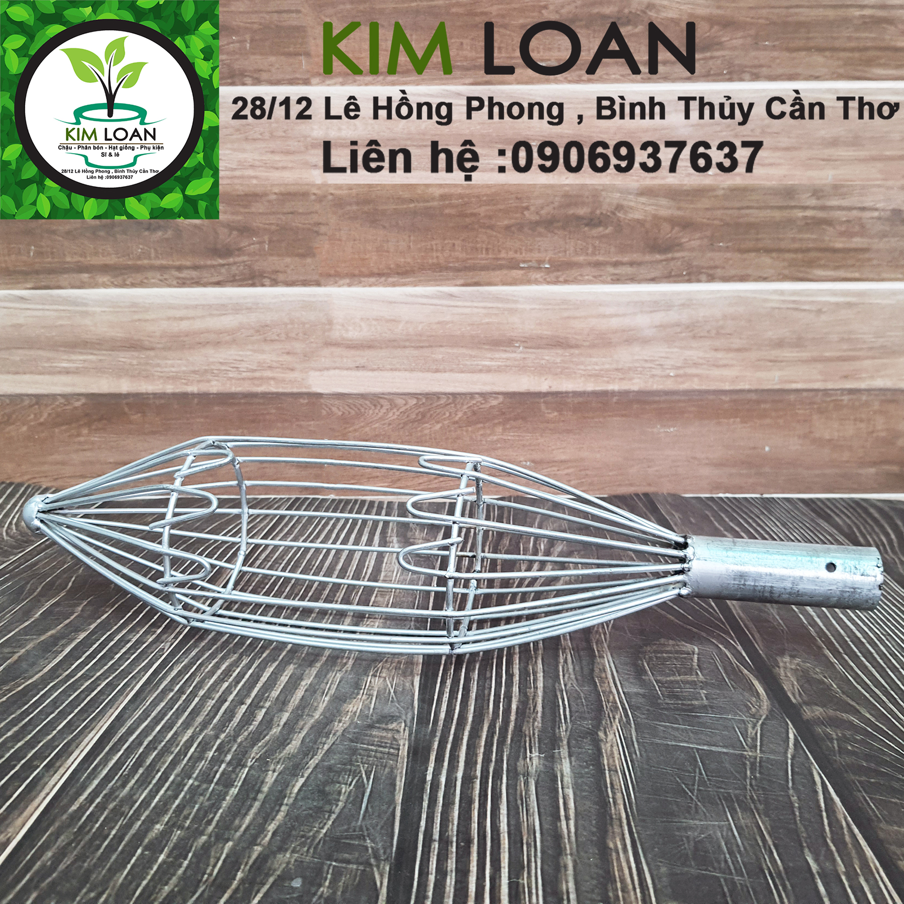 Lồng hái trái sắt 40x10cm cao cấp