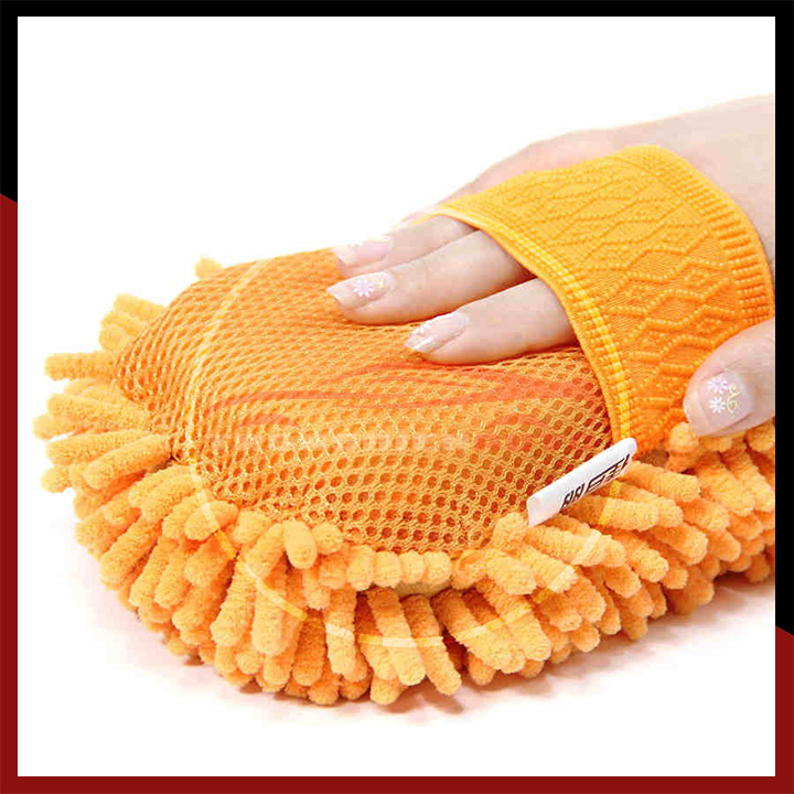 Miếng san hô rửa xe Microfiber siêu mịn tiện dụng (màu sắc ngẫu nhiên)