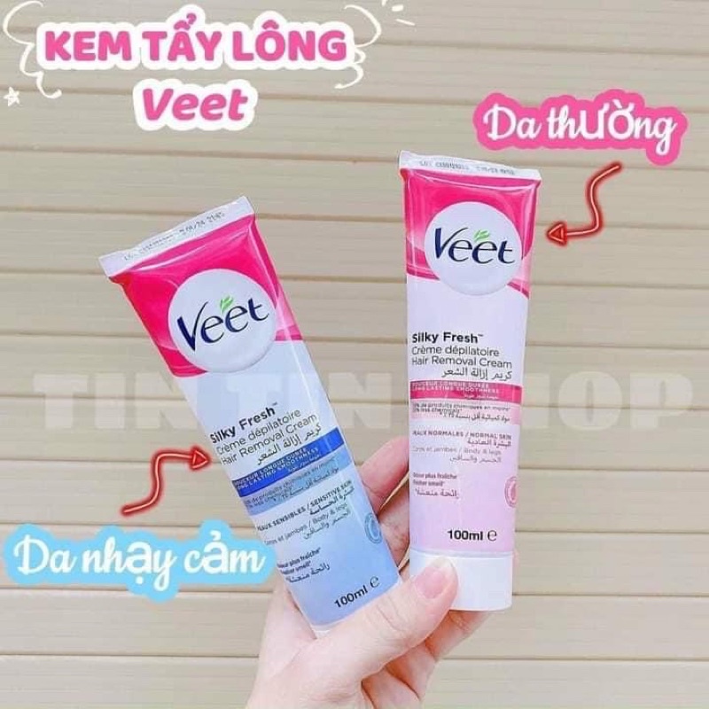 kem tẩy lông VEET pháp tuýp 100ml