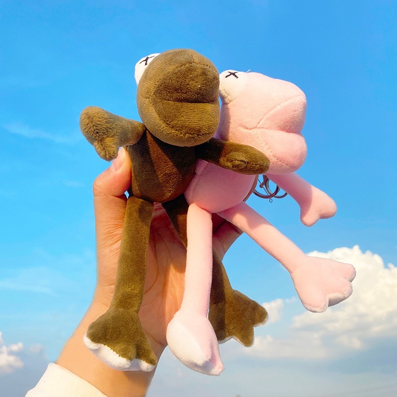 Móc Khóa Ếch Nhồi Bông Chân Dài 20CM Dễ Thươngt