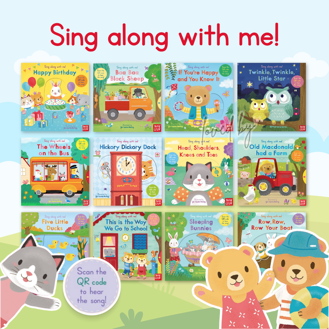 SG Stock] Sing Along with Me Interactive Board Book by Nosy Crow