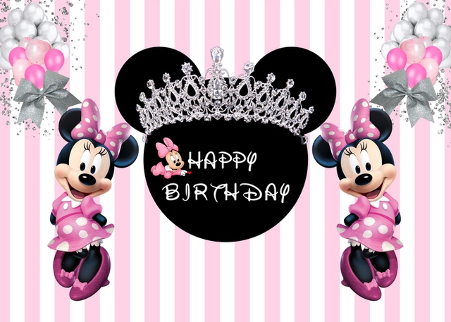 Disney%20Cartoon%20Mickey%20Minnie%20Mouse%20Donald%20Duck%20Birthday%20Backgrounds%20Decors%20Vinyl%20Cloth%20Party%20Backdrops%20Baby%20Banner%20-%20Image%202