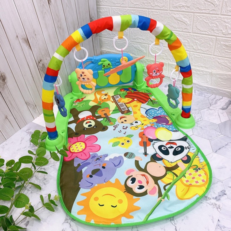 Cute naughty animal baby musical mat, animal musical mat, premium piano musical mat