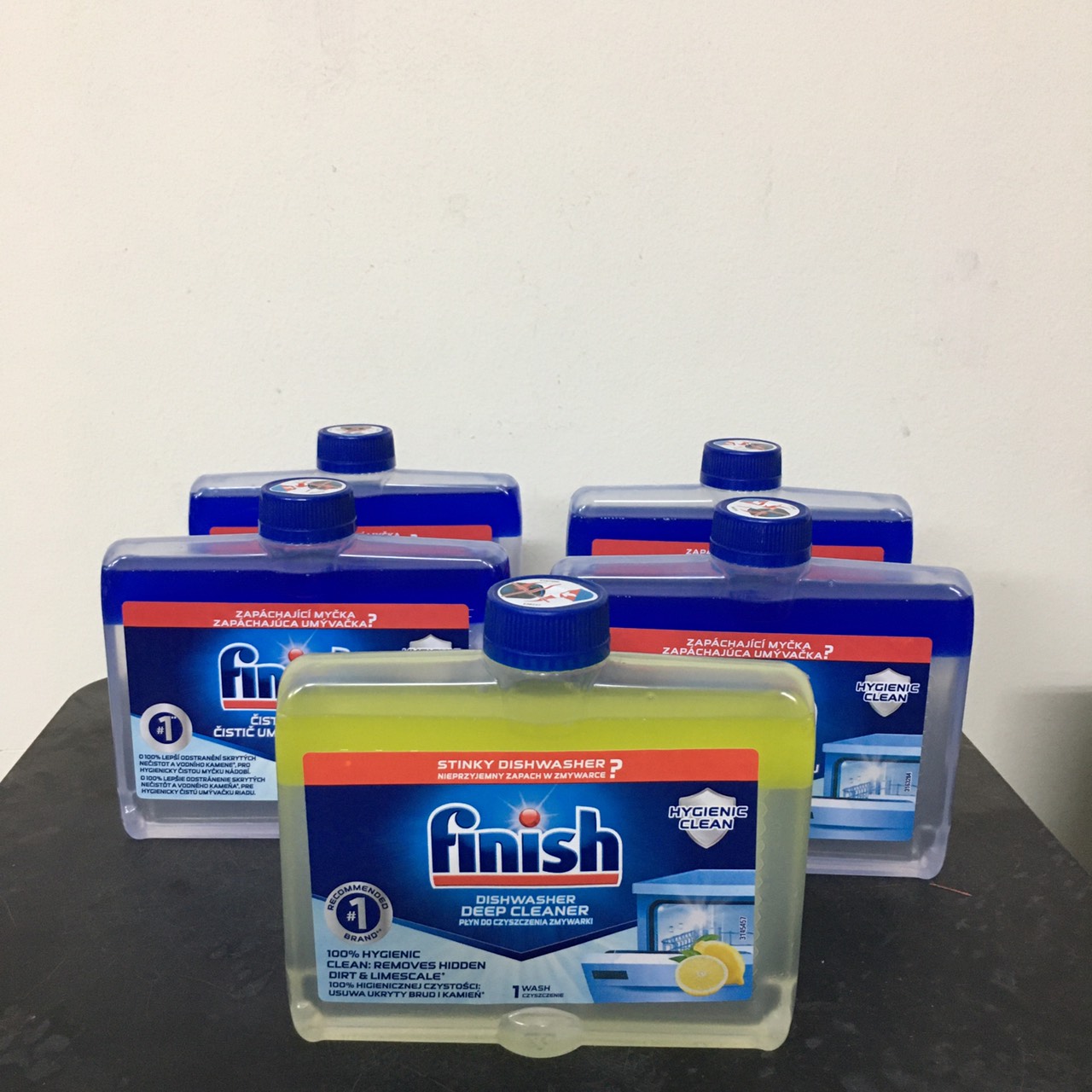 Nước vệ sinh bảo trì máy rửa bát chén Finish