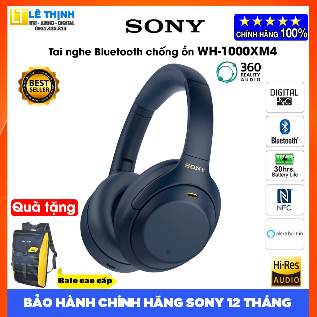 Tai nghe bluetooth chống ồn sony wh-1000xm4 - hàng chính hãng - ảnh sản phẩm 2