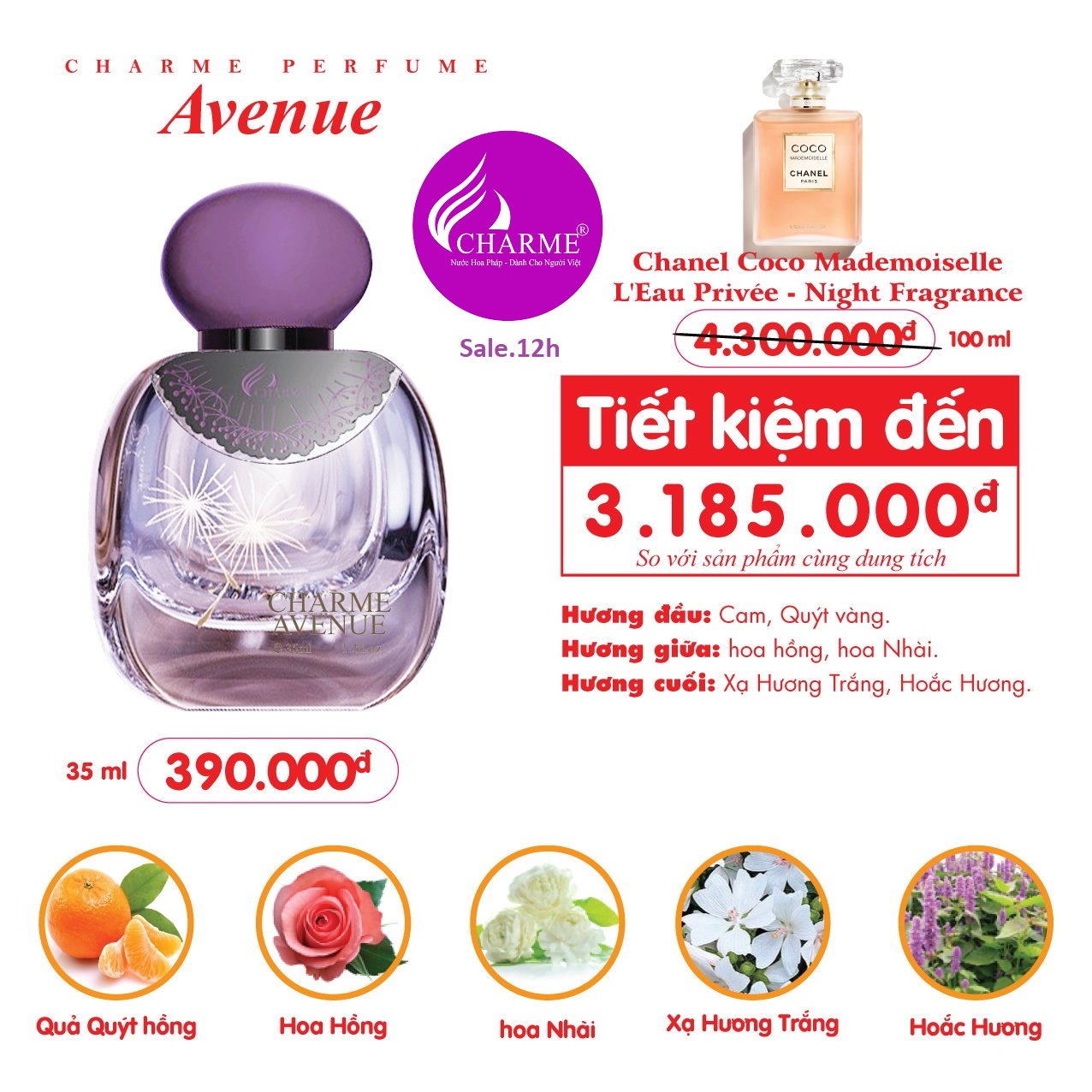 Nước Hoa Charme_Avenue 35ml
