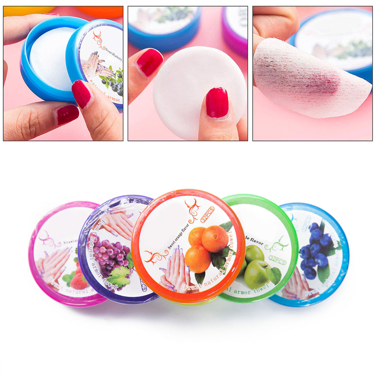1PC Nail Polish Remover Wipes Sticky Nail Gel Suitable For All Nail Types Ultimate Convenience Non-irritating Nail Polish Removal