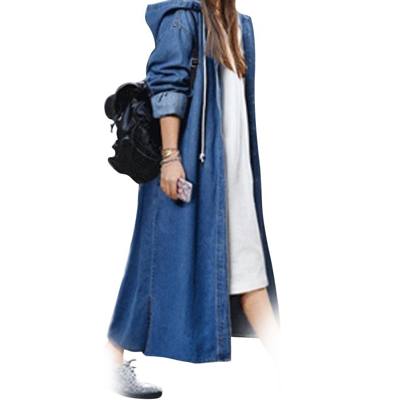 jean coat with hood