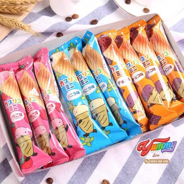 Bánh Ốc Quế Glico Nhật Bản Gói 10 Cây