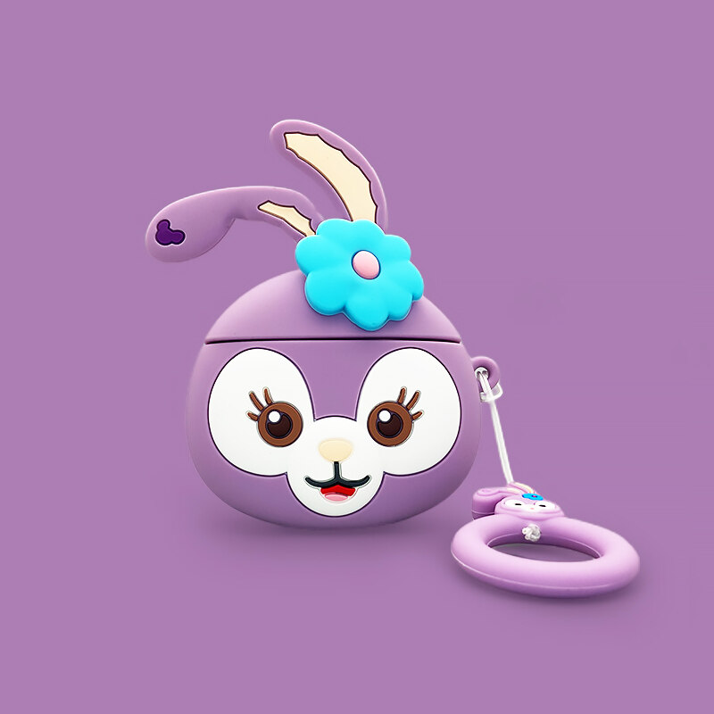 3D Cute Cartoon Silicone Soft Airpods Case For AirPods 1 2 3 Pro Casing Wireless Bluetooth Headphones Accessories Casing With Ring Lanyard Shockproof Cover