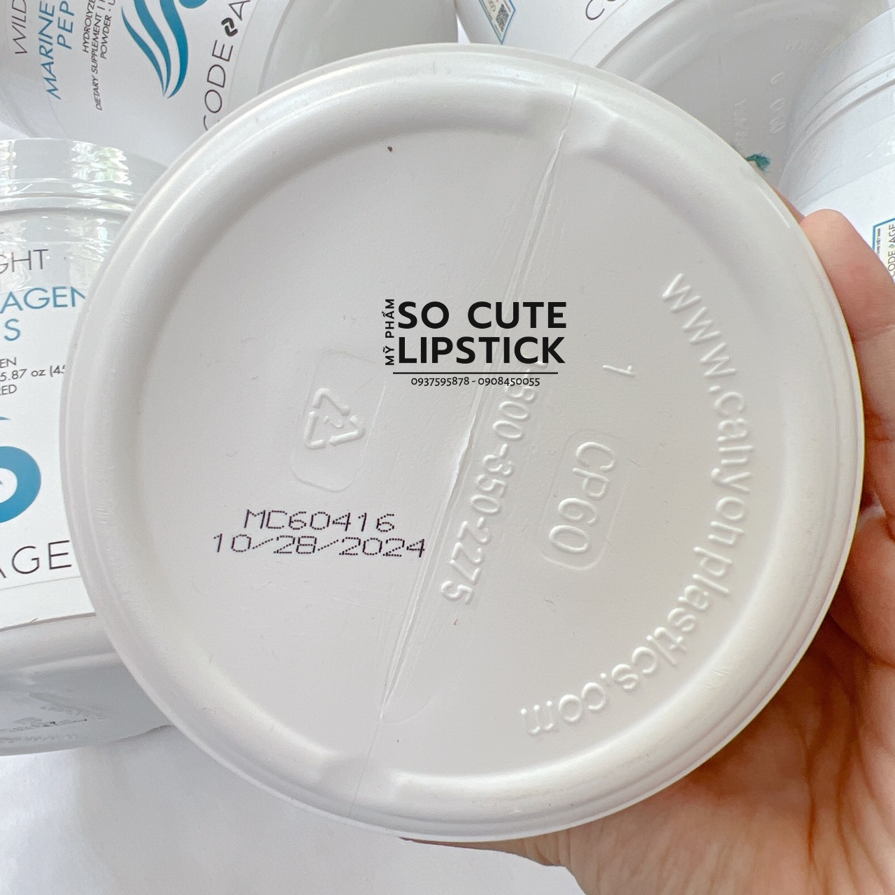 [CHÍNH HÃNG CODEAGE] Bột Collagen Giúp Trẻ Hóa, Căng Mịn Da Code Age Wild Caught Marine Collagen Peptides 450g Codeage Collagen Xanh