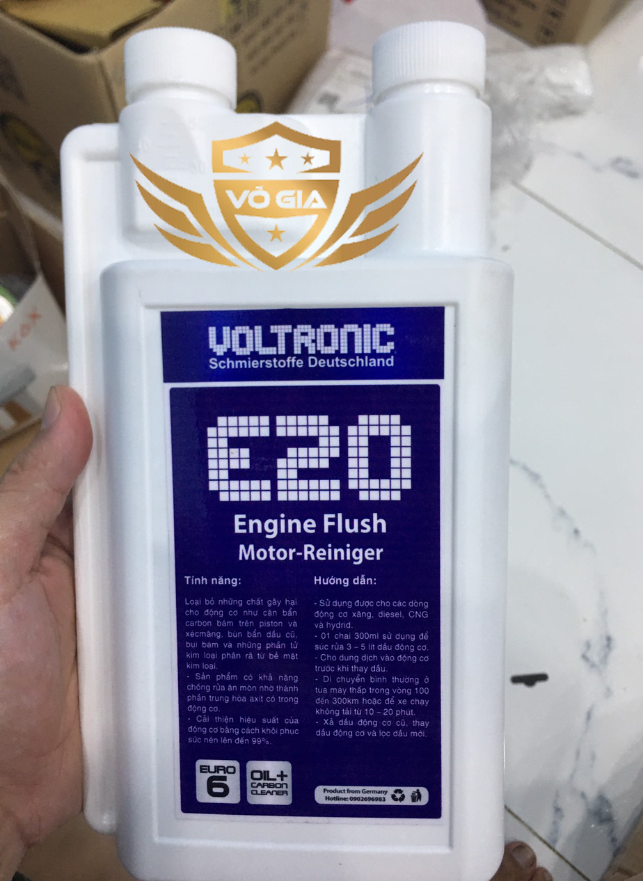 Dung dịch súc rửa động cơ VOLTRONIC E20 ENGINE FLUSH 1L - chiếc lẻ
