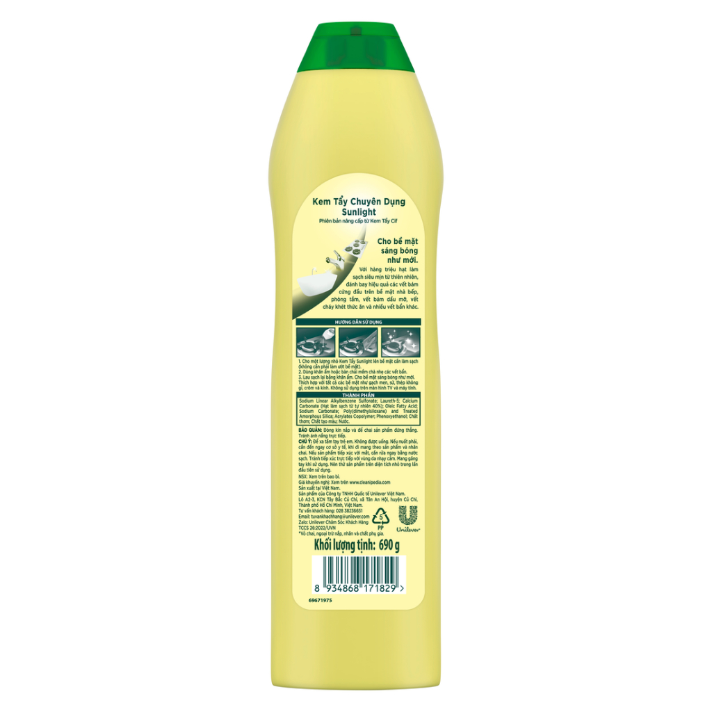 Kem Tẩy Chuyên Dụng Sunlight - 690G (Nâng cấp từ CIF)