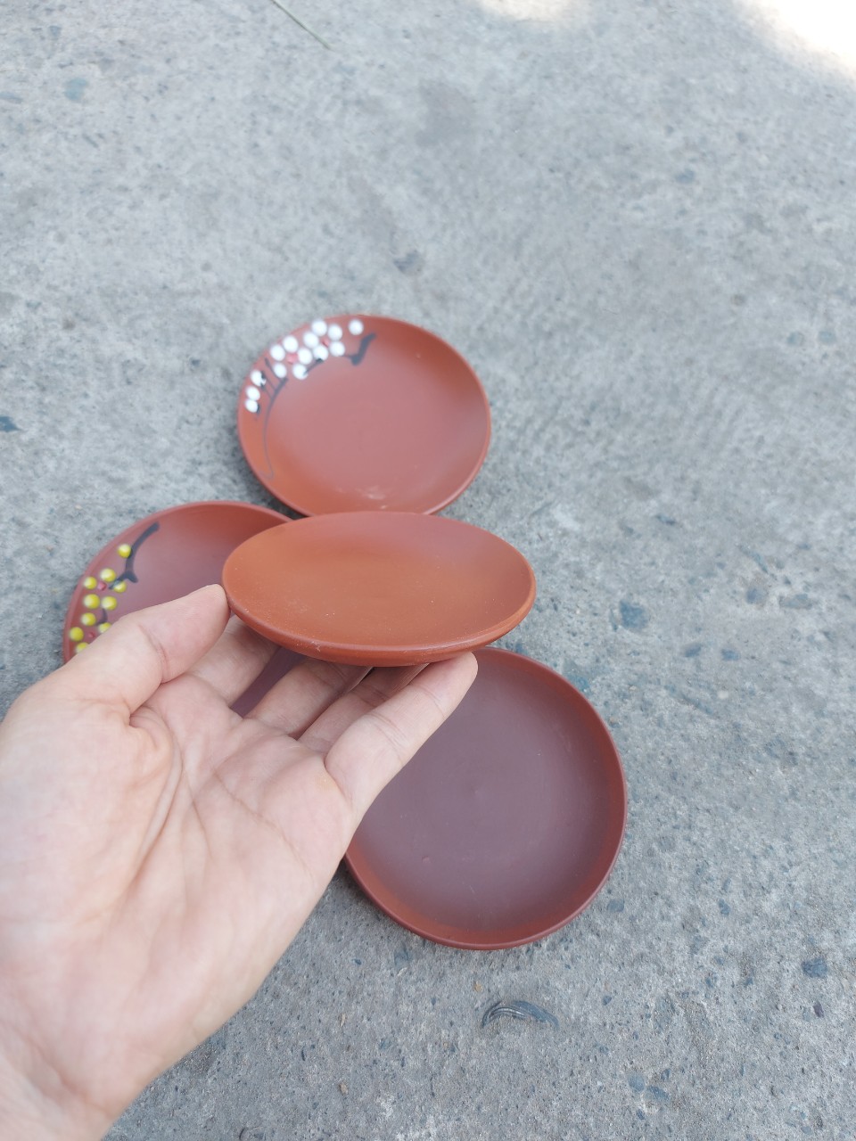 Set 06 Chén Uống Trà Đất Nung Bát Tràng