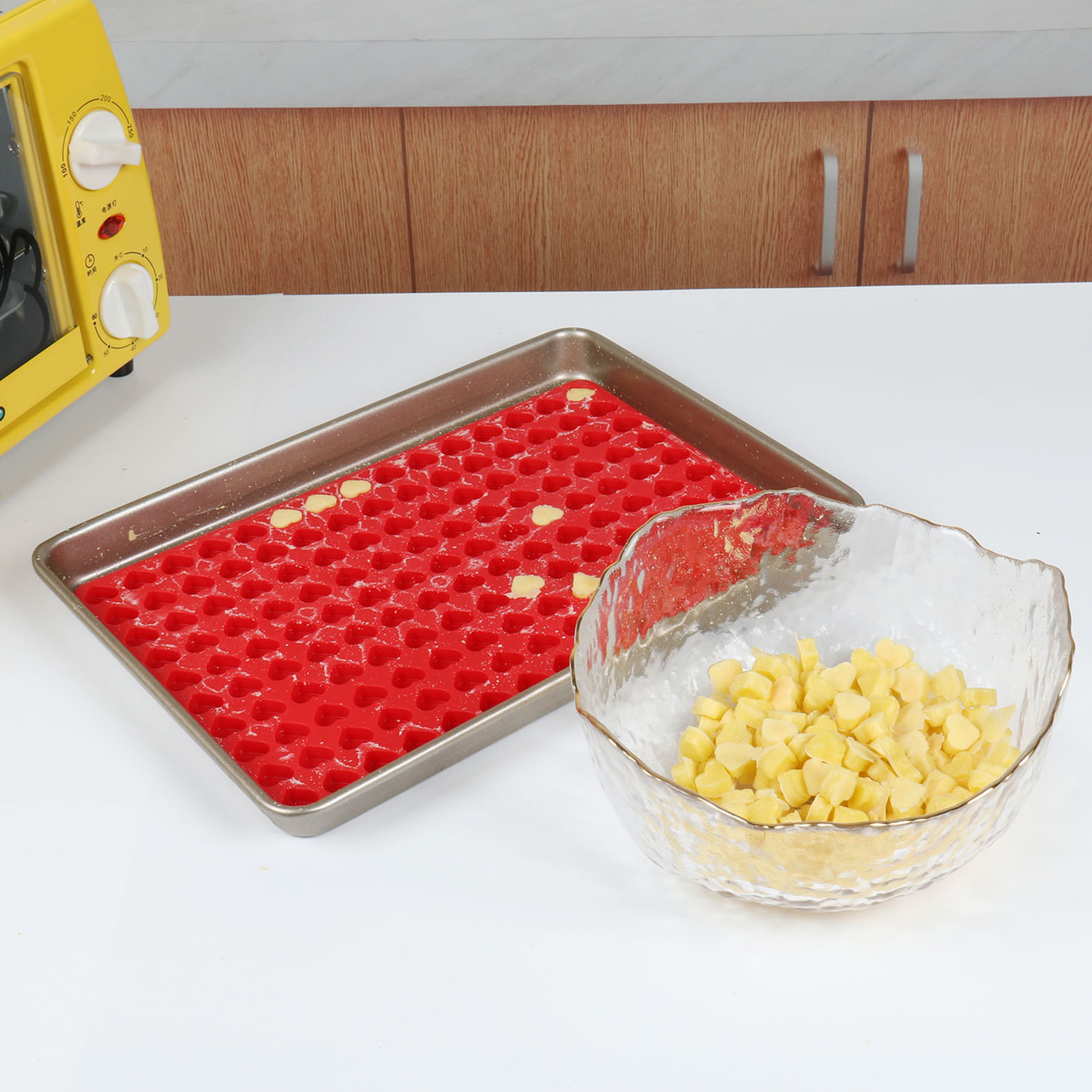 Silicone khuôn bánh quy silicon tái sử dụng khuôn vui vẻ và dễ dàng-to-sử dụng bánh quy Silicone cho bé khuôn mẫu cho nướng bánh và làm kẹo hoàn hảo cho trẻ em và người lớn như nhau