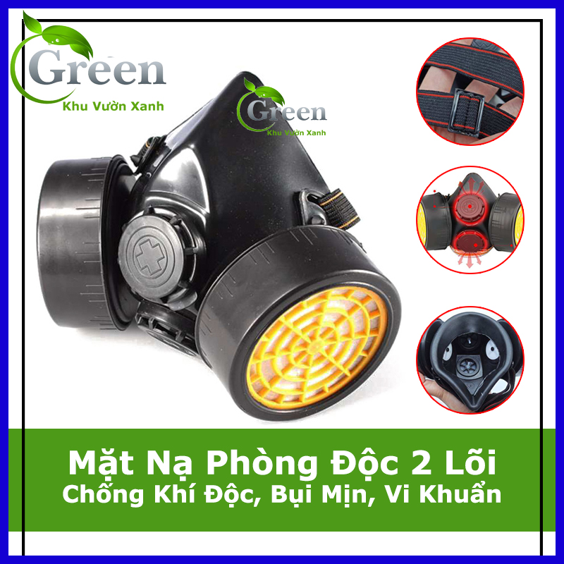 Mặt nạ phòng độc đài loan green eagle loại 2 lõi