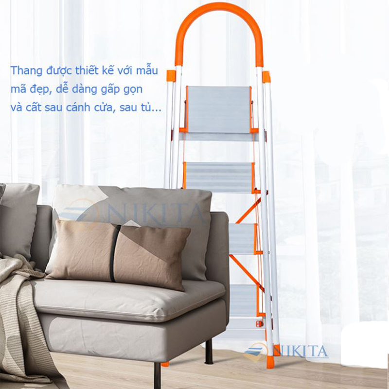 Thang ghế INOX gia đình 4 bậc