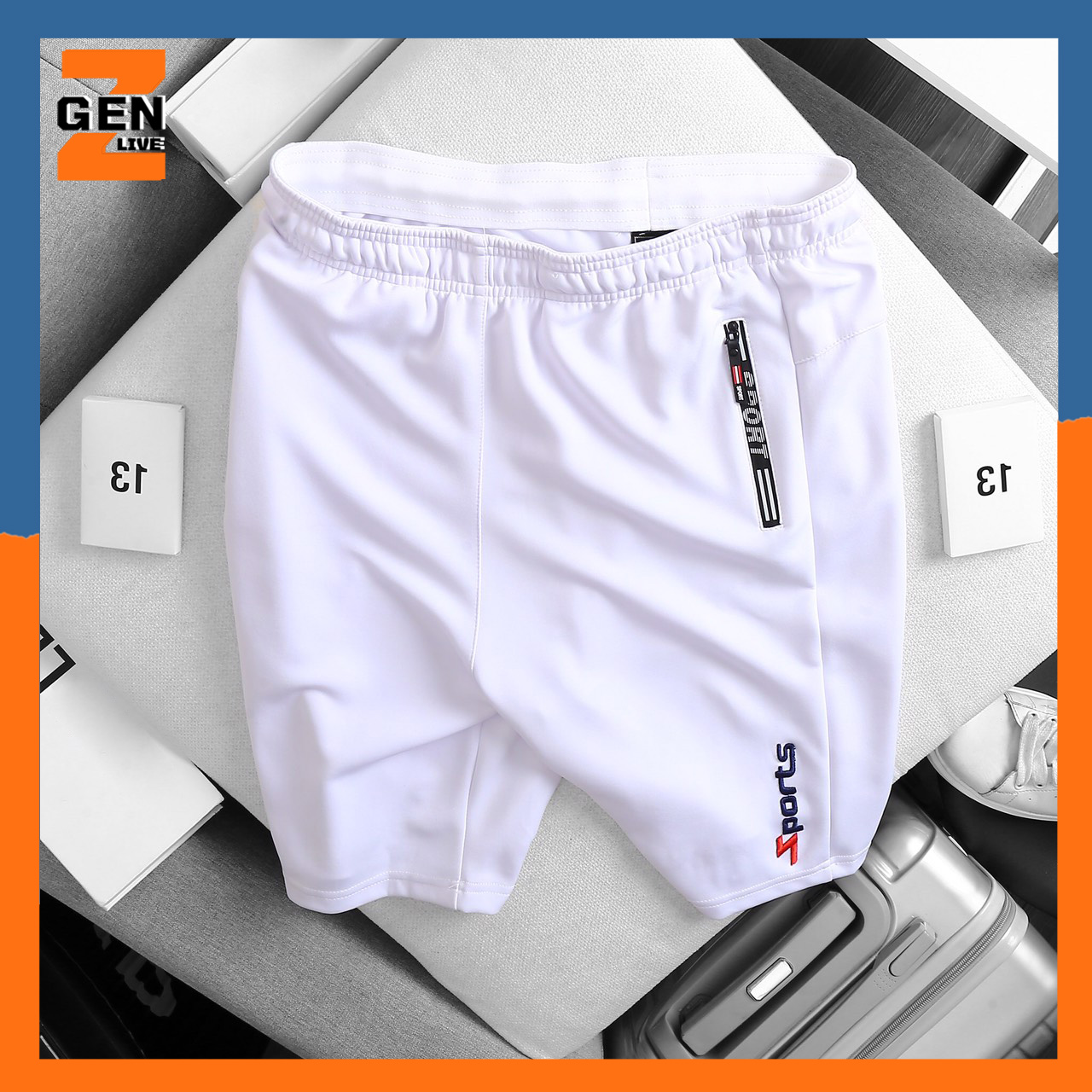 Quần lửng thể thao nam vải thun dày cao cấp co giãn thoải mái, kiểu dáng đơn giản năng động - LZ Fashion - PS090