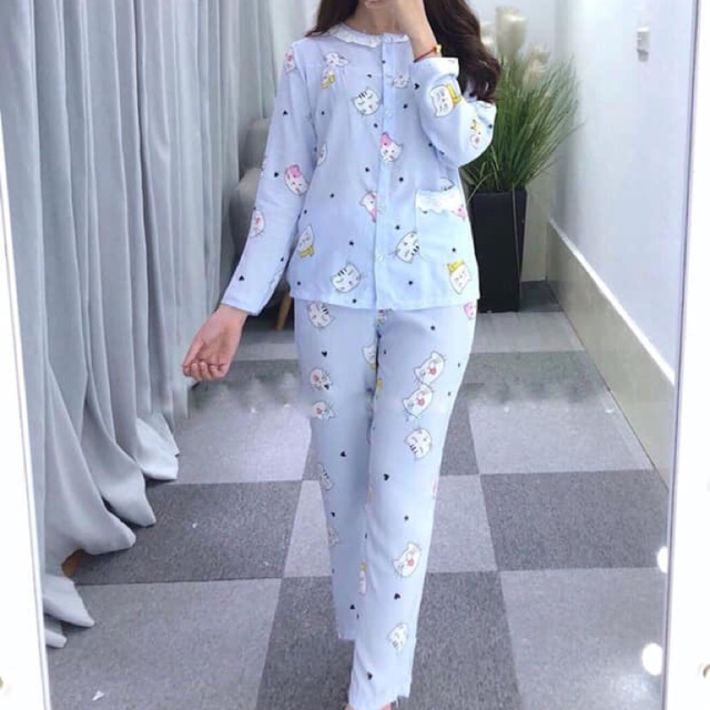 BỘ LANH LỤA MẶC NHÀ