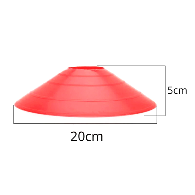 10Pcs Soccer Training Football Ball Game Disc Agility Disc Cone Set Multi Sport Training Space Cones Training Accessories. 