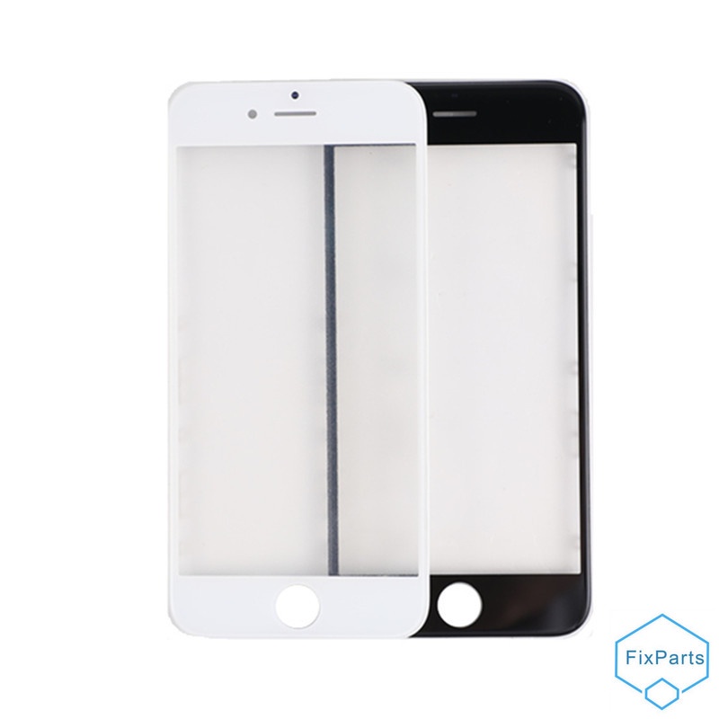 Outer screen for iphone se 2020 se2 front touch panel lcd display out glass cover lens repair parts + oca