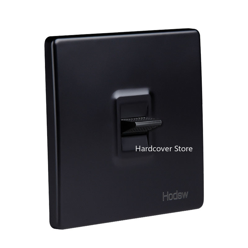 【TopazTrove】High Quality 86 Retro Black Lever Wall Lamp Toggle Switch 1-4 Gang Single Dual Control 2 Way Light Switch 10A220V. 
