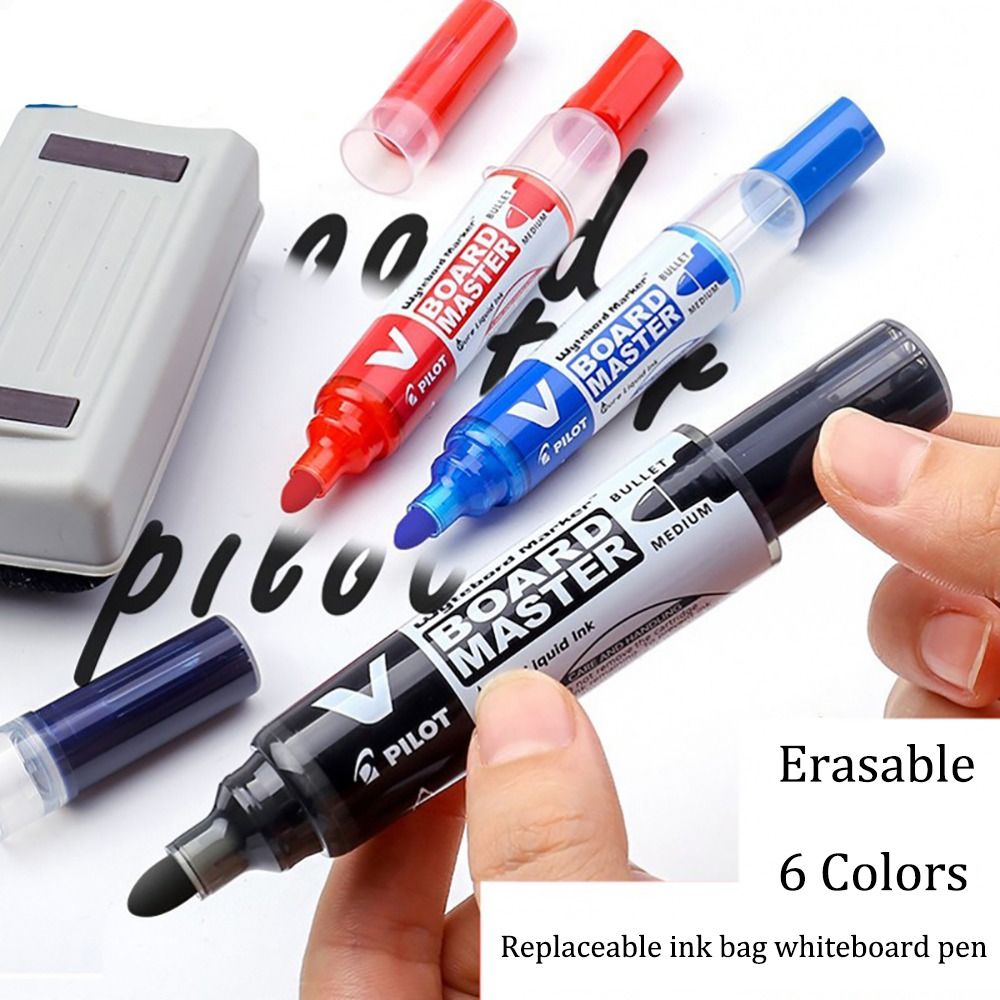 %E3%80%90The%20Quiet%20Page%E3%80%916%20Color%20Pilot%20Whiteboard%20Markers%20Pen%202.3mm%20Refillable%20Liquid%20Ink%20Erase%20Whiteboard%20Lassroom%20Supplies%20School%20Stationery%20-%20Image%206