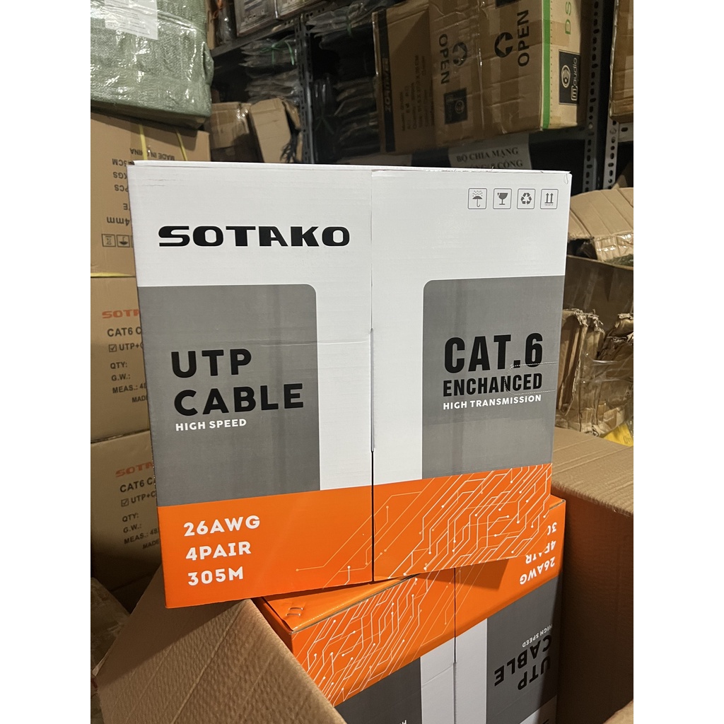 Dây cáp mạng Cat6 SOTAKO 305m/thùng