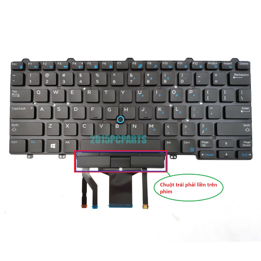 Bàn phím laptop Dell Latitude E7450 E5450 E7470 E5470 E5490 E7480 E7490 - Bảo hành đổi mới