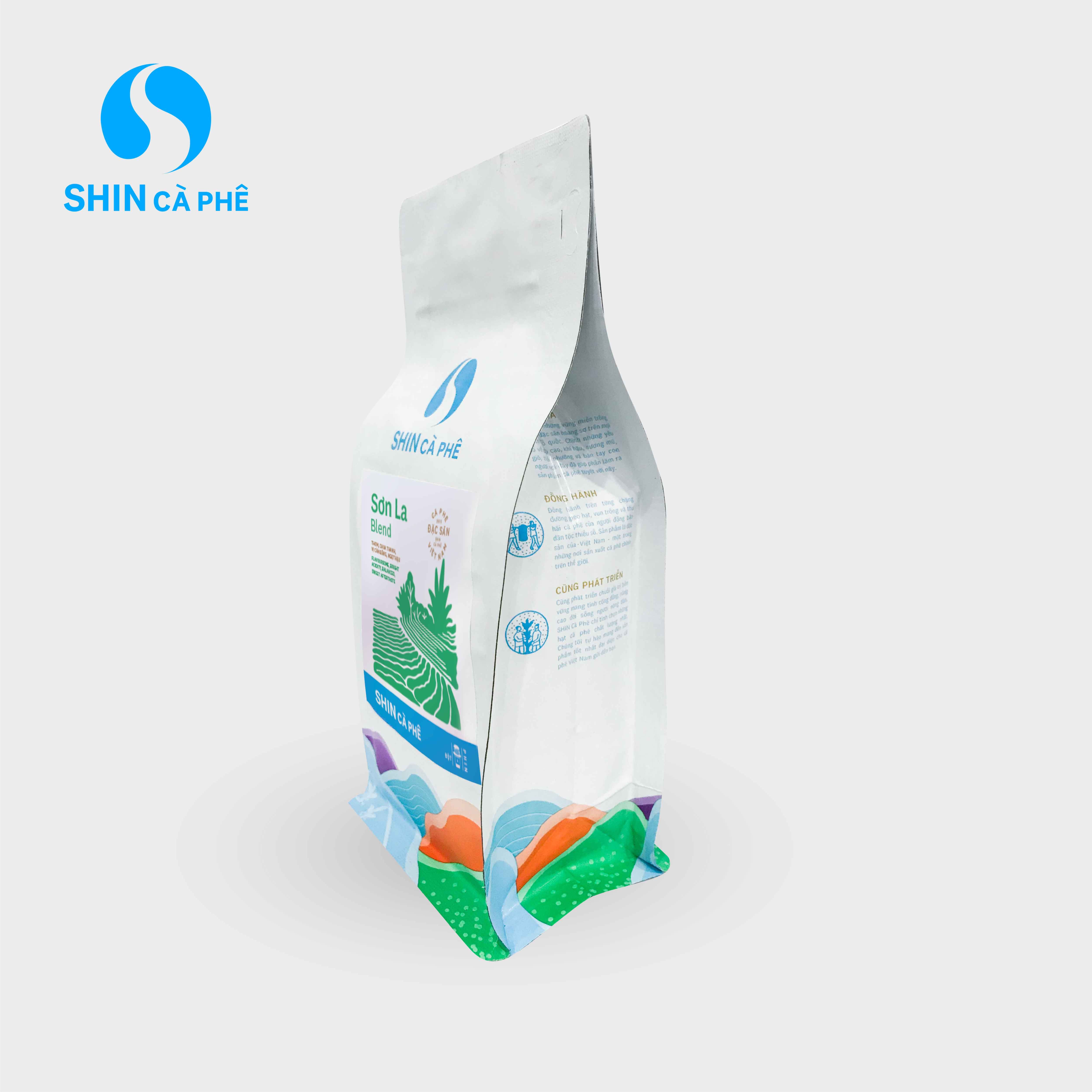 Cà phê VN Phin Sơn La Blend - SHIN Cà Phê - Cà phê đặc sản - Gói 250g