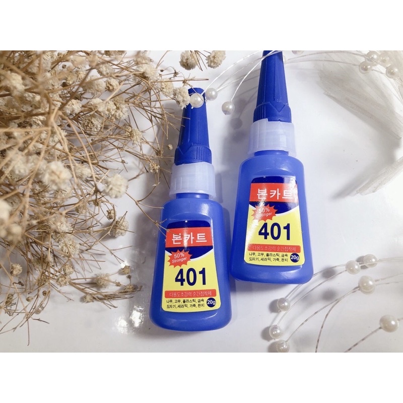Keo Dán Móng Tay 401 Hàn Quốc 20g