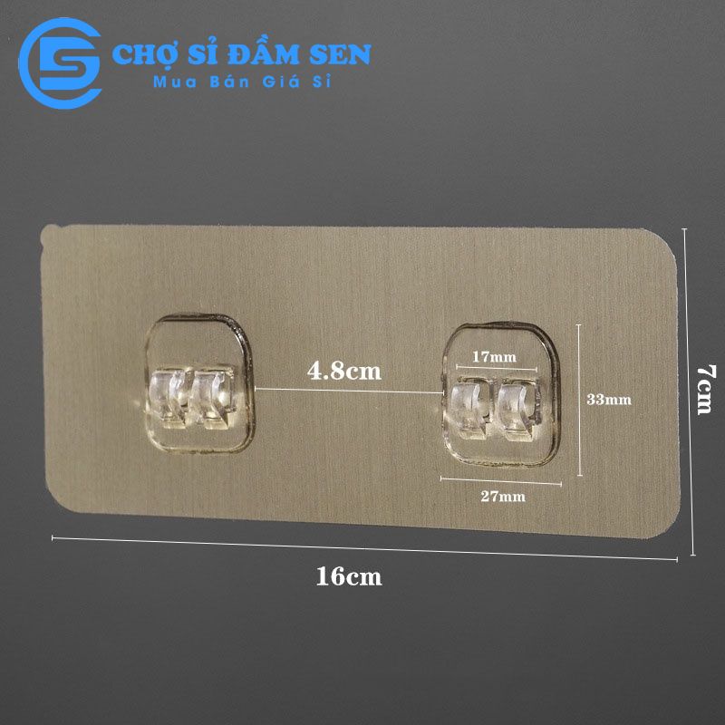 Miếng dán tường kệ sắt, miếng dán tường thay thế kệ hình chữ nhật, kệ góc nhà tắm, nhà bếp G383-MDkesat-doi