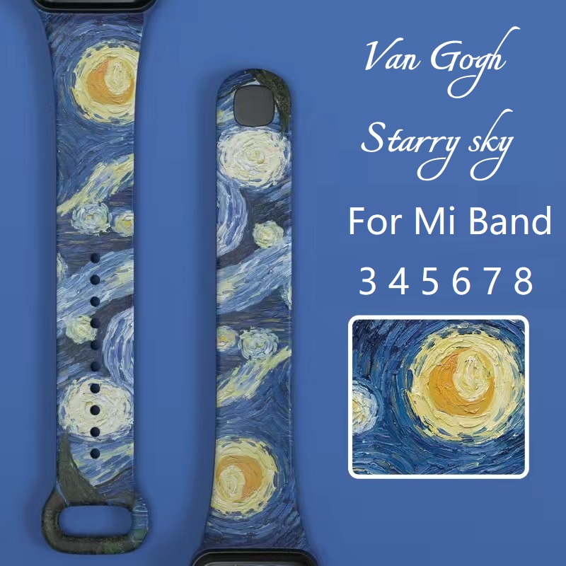 For Xiaomi Bracelet Watch Strap Mi Band Carbon Fiber